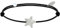 LES POULETTES BIJOUX - Bracelet Lien Etoile d'Argent 925 - Classics - Noir