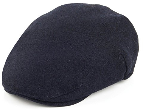 Failsworth Hats Melton Flat Cap - Navy 55