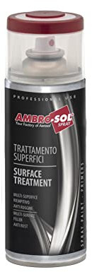 AMBRO-SOL Esmalte quita Oxido Metal. Tratamiento de superficies uso general. Imprimacion Spray Antióxido. Rojo, 400 ml