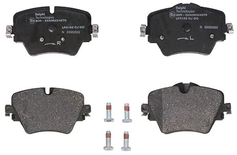 DELPHI LP3182 Bremsbelagsatz Bremsbeläge Vorne mit Zubehör Kompatibel mit BMW 3 Touring G21