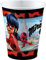 Amscan 9902874 - Becher Miraculous, 8 Stück, Papier, Füllmenge 250 ml, Partygeschirr, 1 Stück (1er Pack)