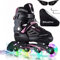Wheelive Verstellbare Inline Skates für Kinder und Erwachsene, Rollschuhe Performance mit Vollen Lichträdern Ideal für Jungen Mädchen Männer Frauen