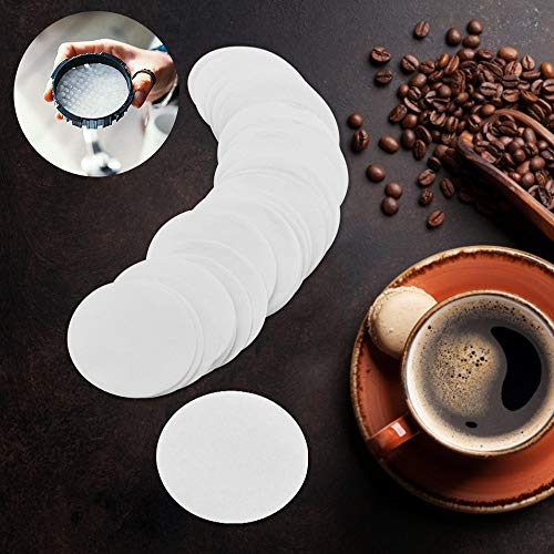 OLRWSLG Runde Kaffeefilter, Papierherstellung, Tee-Qualität, Filterpapier, Einweg-Filterpapier, Chemie-Filterpapier, Wissenschaft, nicht gebleicht, Filterpapier für Aeropress-Mokkakanne, 60 mm, Weiß,