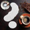 OLRWSLG Runde Kaffeefilter, Papierherstellung, Tee-Qualität, Filterpapier, Einweg-Filterpapier, Chemie-Filterpapier, Wissenschaft, nicht gebleicht, Filterpapier für Aeropress-Mokkakanne, 60 mm, Weiß,