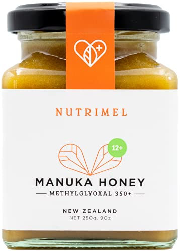 NUTRIMEL Miel de Manuka 12+ (MGO 350+) - Pot en verre (250 g) - Origine Nouvelle-Zélande - 100% Testé et certifié