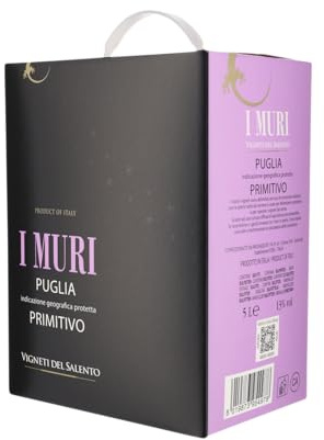 Bag in Box Primitivo Puglia I Muri IGP 5 Liter V.Salento