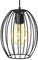 B.K.Licht - Pendelleuchte mit E27 Fassung, max. 60 Watt, Vintage, Hängeleuchte, Hängelampe Esstisch, Esszimmerlampe hängend, Wohnzimmerlampe, Küchenlampe, Retro, Vintage, 17,5x115 cm, Schwarz