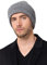Style & Republic Herren Beanie aus 90% Wolle und 10% Kaschmir | edle Mütze aus feinster Merinowolle und Kaschmir (Grau Melange)
