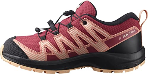 Salomon XA PRO V8 Climasalomon Waterproof Scarpe da Outdoor da Bambini, Calzata precisa, Grip su Tutti i Terreni, Look Sportivo, Earth Red, 34