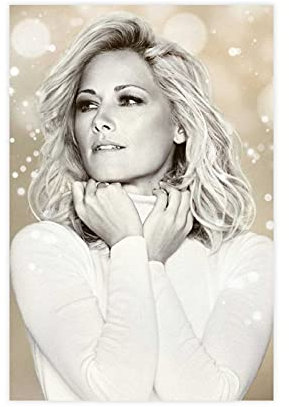 HUANGCHOU Sänger Helene Fischer 27 Leinwand-Poster, Schlafzimmerdekoration, Sportlandschaft, Bürozimmer, Dekoration, Geschenk, 50 x 75 cm, ohne Rahmen: