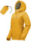 33,000ft Veste de pluie pour femme - Imperméable - Respirante - Automne - Veste de mi-saison - Veste légère avec capuche - Coupe-vent pour la randonnée, les voyages, le trekking vélo, jaune doré, 36
