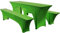 Elastisch Biertischhussen Bierbank-Auflage & Tischdecke Für 50 cm or 70 cm Table Width 3 TLG-Set Breite Bierzeltgarnitur Stretch Hussen Für Festzeltgarnituren Bierbank Hussen (70 cm,Green -2)