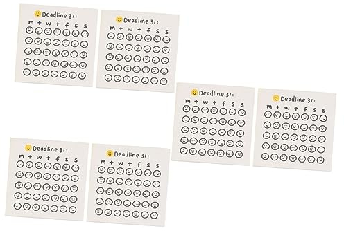 Ciieeo 6 Stück Post Für Geschenke Preise Countdown Notizen Zuhause Notizblock Memo-Aufkleber Selbstklebende Computerblöcke Schöne Etiketten Kreatives Klassenzimmer Papier