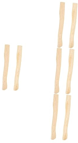 Uonlytech 8 STK Axtgriff Zubehör Beile Ersatzgriff Lager Griff Ersatzstiel Beil- -holzgriff Beilstiel Aus Axtstiel Aus Griff Der Hausaxt Camping Hammer Hölzern