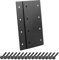 2 Pcs Black Pergola Brackets - Heavy-Duty Corner Brackets for Wood Project, 9¼L X 4½W Straight Bracket, Wood Timber Connectors, ⅛ Thickness Metal Mending Plates Screws Included
