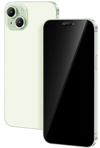 FufoneUS Anzeige gefälschte Spielzeug Telefon Handy Metallic-Modell Nicht funktionierende Replik 1:1 Telefon für Phone 15 gefälschte Spielzeug Handy (for 15 Grün Schwarzer Bildschirm)