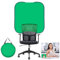 Green Screen Hintergrund,GRABADO Greenscreen Stuhl 100cm,Portable Doppelseitig Faltbar Greenscreen Leinwand Rollo Für Fotografie,Videospiele und Live-Übertragungen（1 Stück）