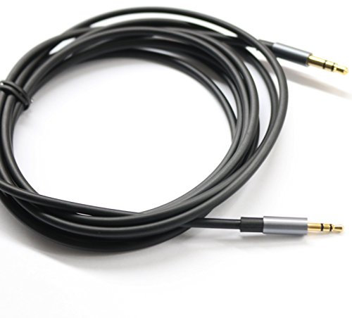 ABLET 300cm Gold Plated Design 3.5mm to 2.5mm Male Car Auxiliary Cable Cord Headphone audio Cable Compatible with Bose headphone, for JBL headphone, Smartphone Tablet MP3 Player Black