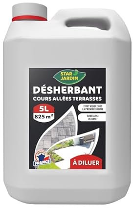 Outiror - Désherbant à diluer cours allées terrasses 5 litres Pour 825 m²