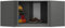 BDW - Eckschrank Aufsatz - für Schrank 100 cm breit - mit 2 Türen und 3 Einlegeböden - Erweiterung für Kleiderschrank - für Schlafzimmer, Flur - 100x50x55 cm - Grau