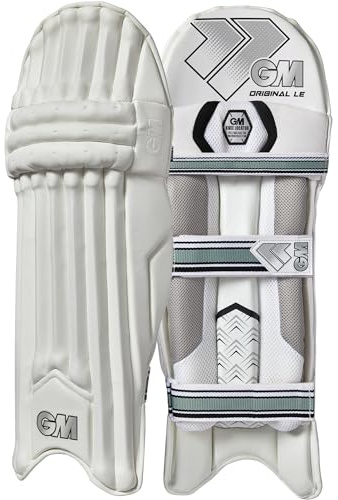 GM | Cricket Batting Pads | Original Ltd Edition | Traditional Cotton & Cane | 1 Pair | White | Gunn & Moore