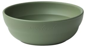 MAINbowl Lot de 4 bols réutilisables, stables et incassables, en plastique recyclé, durables, pour plats chauds/froids, privés ou restaurants, camping, céréales pour enfants, vert olive