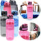 LS-LebenStil XXL Sportflasche Trinkflasche 1500ml Rot/Pink Tritan Wasserflasche Klappdeckel auslaufsicher wasserdicht für Uni, Arbeit, Fitness, Fahrrad, Outdoor, Leicht, Stoßfest, Wiederverwendbar