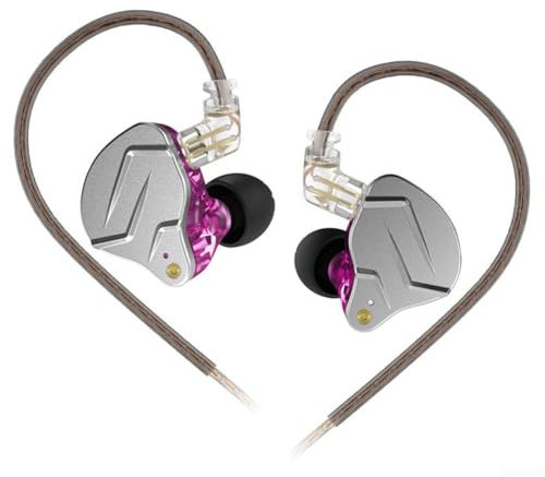 SPORTARC Per KZ ZSN Pro, eleganti auricolari a doppio driver progettati per un suono eccezionale e una durata (viola senza microfono)