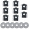BAMBOOST Lot de 14 sacs à poussière et accessoires pour robot aspirateur Dreame L10s Pro Ultra Heat/X40 Ultra/X50 Ultra/L40 Ultra/MOVA E30 Ultra/L20 Ultra/L20 Ultra Pièces de rechange, en microfibre