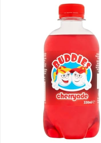 Buddies Cherryade - 12 x 330ml Bottles - Fun Fizzy Fruit Drink