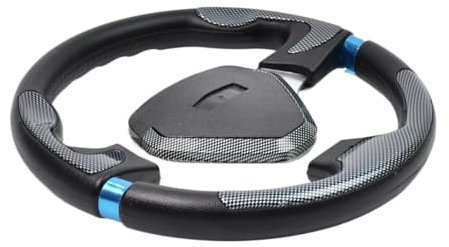 Volante Sportivo Auto,Volante a Calice Supporto universale for volante in PU da 320 mm con ossidazione
