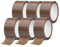 TEKHOME Nastro da imballo silenzioso Avana 132m x 50mm 36 pezzi