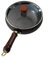 ZiStarlilife Padella in ferro forgiato a mano con grande pancia, tradizionale padella in metallo non rivestito, base pesante, ritenzione del calore, strumento da cucina per rosolare (pentola da 28 cm