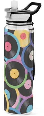 EtherSpher Bouteille d'eau en plastique pour le yoga, design unique, voyage, bureau, maison