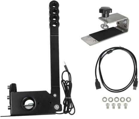 ComfyHarbor USB PC Linear Game Handbremse Fahrerfreie Rennsimulator-Bremse für Logitech G25 G27 G29 für Simulations-Rennspiele Aluminiumkonstruktion