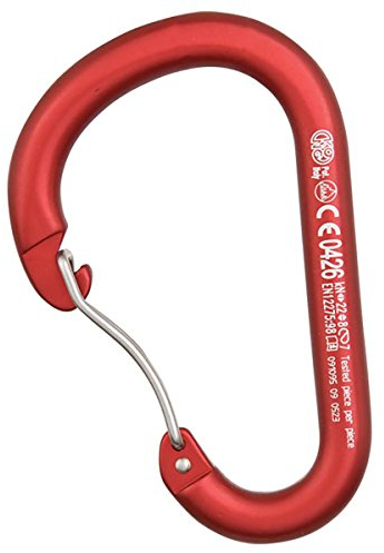 Kong Paddle Wire Carabiner Aluminum Curved Anodized One Size