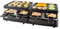 Unold 48755 Raclette Extendable, Party Grill, Raclette-Grill für bis zu 8 Personen, 1.300 Watt Elektro-Tischgrill mit zwei separaten Grillflächen (je ca. 21 x 21 cm)