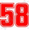 Marco Simoncelli 58, Motorradrenn-Aufkleber für Motorradhelm, Vinyl, 10,2 cm.