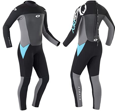 Osprey Origin Neoprenanzug Damen 5mm Lang Winter Wetsuit und Surfanzug, Blau, Klein Lang (ST)