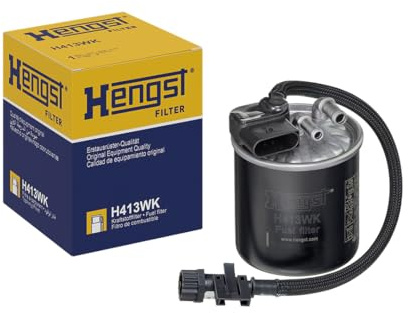 HENGST - Kraftstofffilter H413WK - Hochwertiger Kraftstoff-Leitungsfilter für KFZ - Entfernt Staub und Schmutz aus Otto- oder Dieselmotoren - Schützt das Einspritzsystem