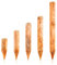 BooGardi Pointed Wooden Palisades in 39 Sizes · Diameter 10 cm Length 60 cm · Impregnated Tree Stakes · Round Wooden Posts · Garden Palisade for Flower Bed Border or Lawn Edging