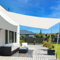LOVE STORY Toldo Vela 2x4m Rectangular Impermeable Toldo Crema Toldo Vela de Sombra，PES Poliestere Protección UV al 95% para Actividades al Aire Libre, Jardín, Patio
