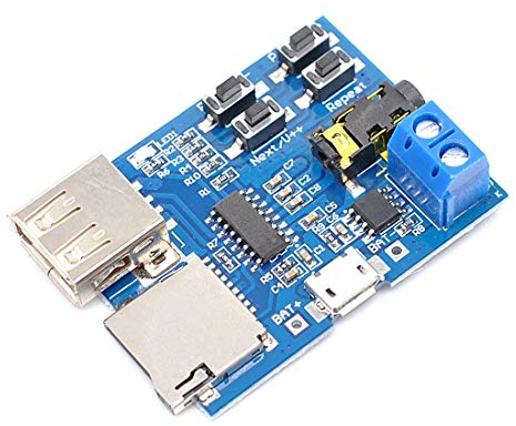DollaTek Mp3 Verlustfreie Decoder Decodierung Leistungsverstärker MP3-Player Audiomodul Mp3 Decoder Board Unterstützung TF-Karte USB
