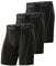 Runhit 3er Pack Herren Kompressionsshorts - Base Layer Sport Unterhosen Funktionsunterwäsche Tight Kompressionshose Kurz Laufunterwäsche Radlerhose XL
