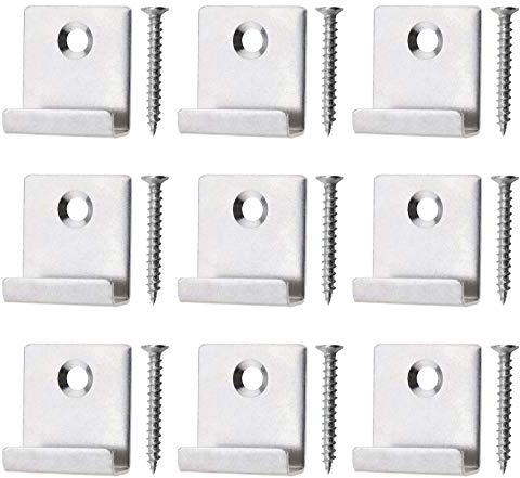 Create idea Terrassendielen Anfangs/Endklammer 8mm Decking Versteckt Anlasser Verschluss Board Clip mit Selbstschneidender Schraube Edelstahl DIY Hardware 25x