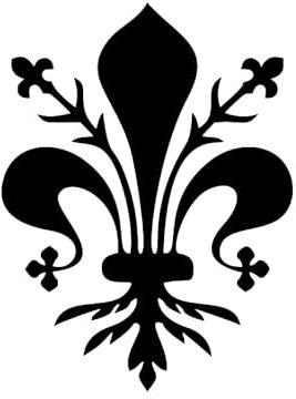 Florentiner Lilie Aufkleber Heraldik Wappen Florenz JDM Italien Emblem 16x12cm in 21 Farben
