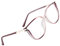 Voolga Blaulichtfilter Brille mit Frühlings Scharnieren, Angesagte Brille Ohne Stärke Damen und Herren, Fake Brille für Anti Blaulicht von Computer (Red)