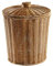 Woven Basket Trash Can Round Rattan Waste Basket with Lid Planter Woven Baskets Wicker Wastebasket Garbage Bin