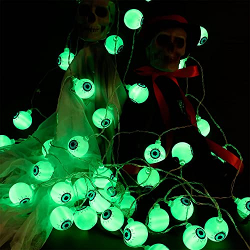 Ginfonr 30 Augapfel Halloween Dekorationen, wasserdichte Halloween Deko Innen/Außen Party