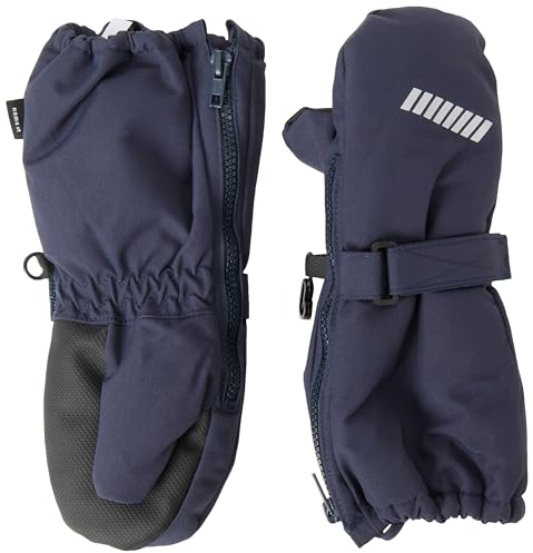NAME IT Unisex NMNSNOW10 Mitten W Wool 2FO NOOS Fäustlinge, Dark Sapphire, 5